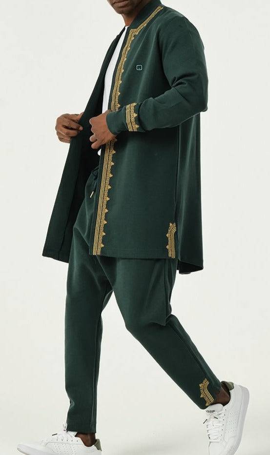 QL Etniz Set Menara in Emerald Green and Gold