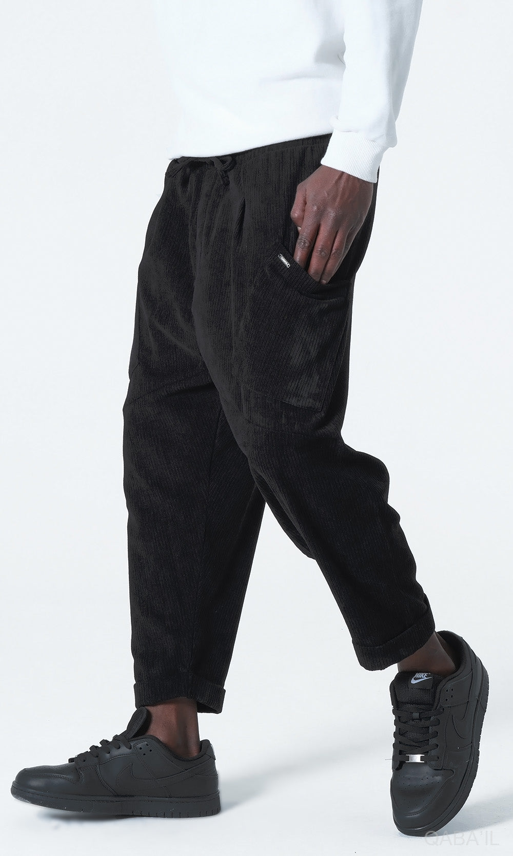 QL Sarouel Design Kadife in Black