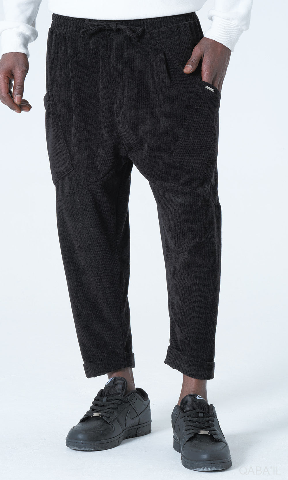 QL Sarouel Design Kadife in Black