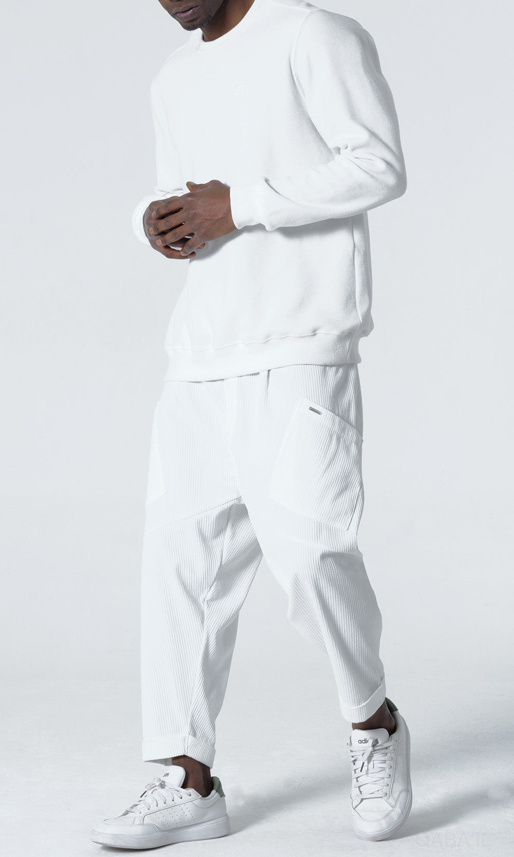 QL Sarouel Design Kadife in Cream