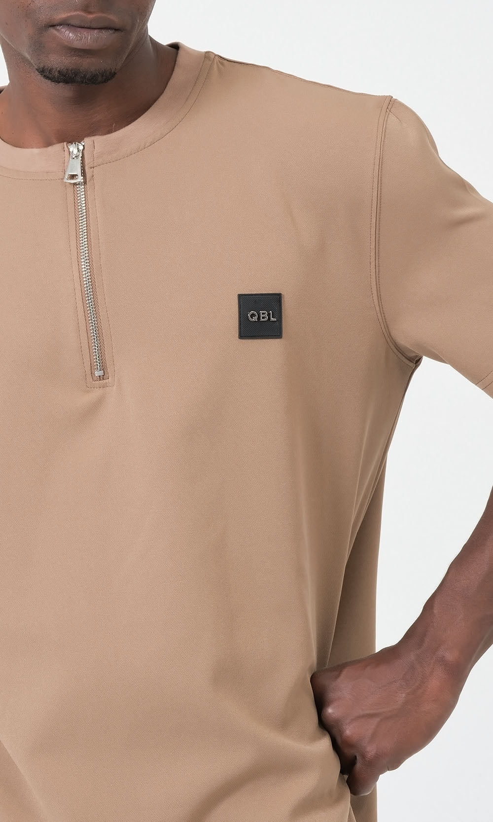 QTE2001 Short Qamis Set Silent in Camel