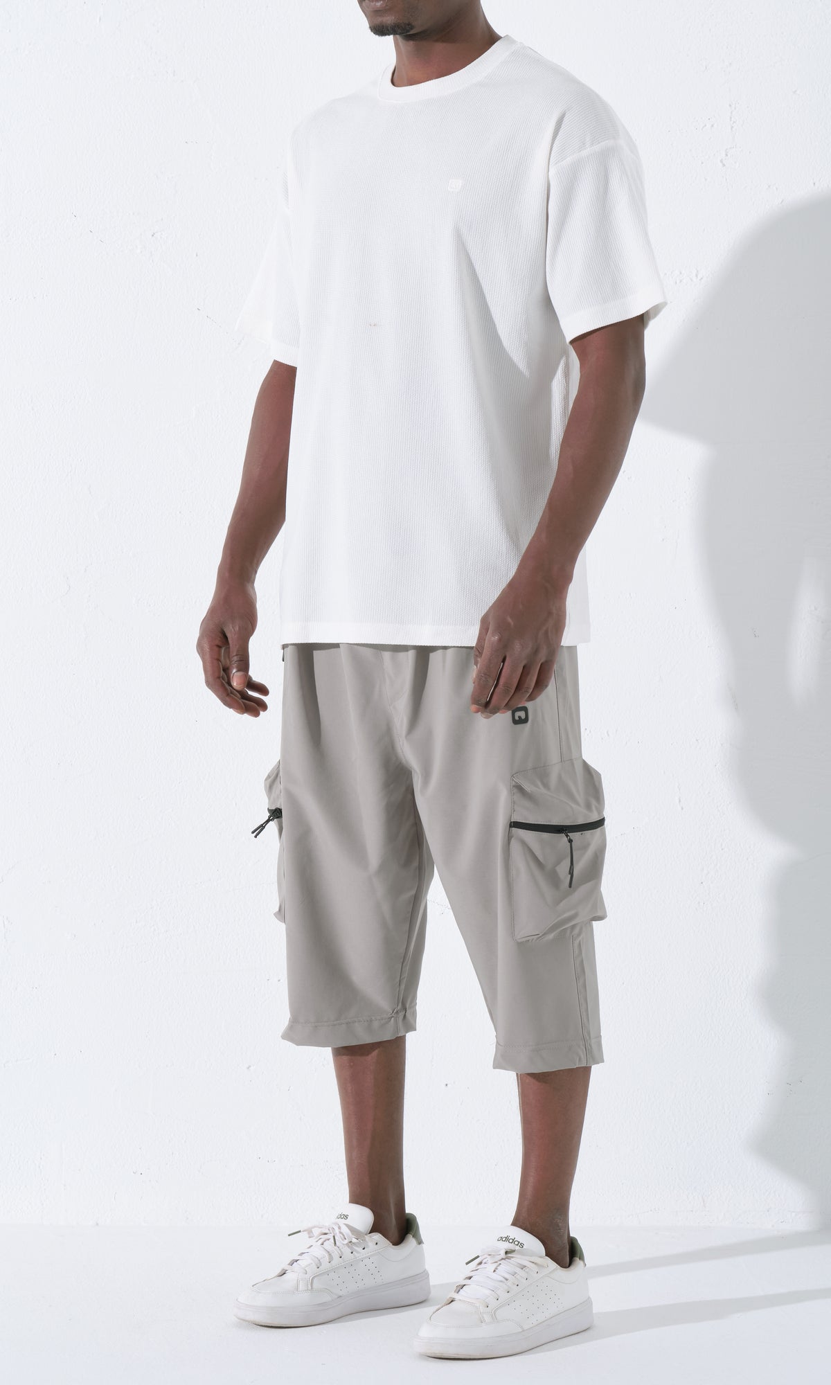QTT3001 T-Shirt Oversized Waffle in Ecru