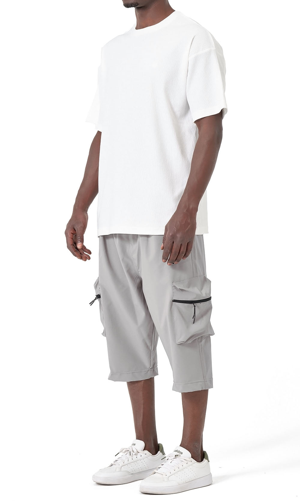 QTT3001 T-Shirt Oversized Waffle in Ecru