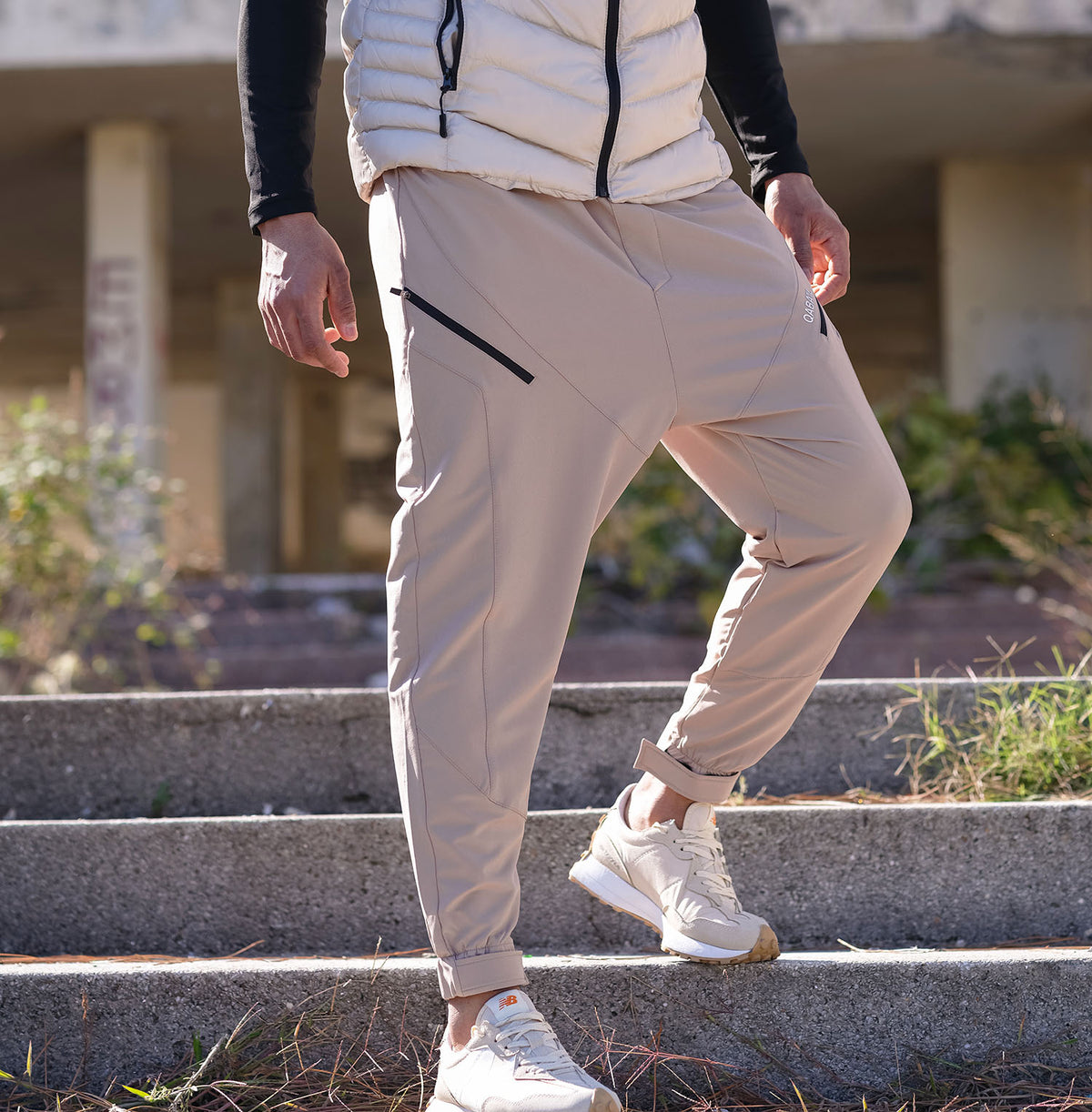 QL Teknik Sarouel Pants in Taupe