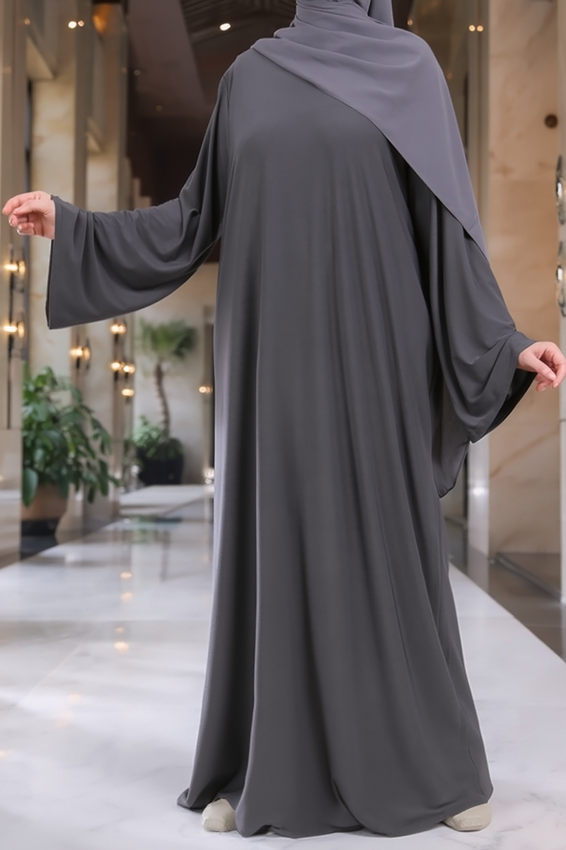 SB Simple Jersey Abaya AS011 UNI in Dark Grey