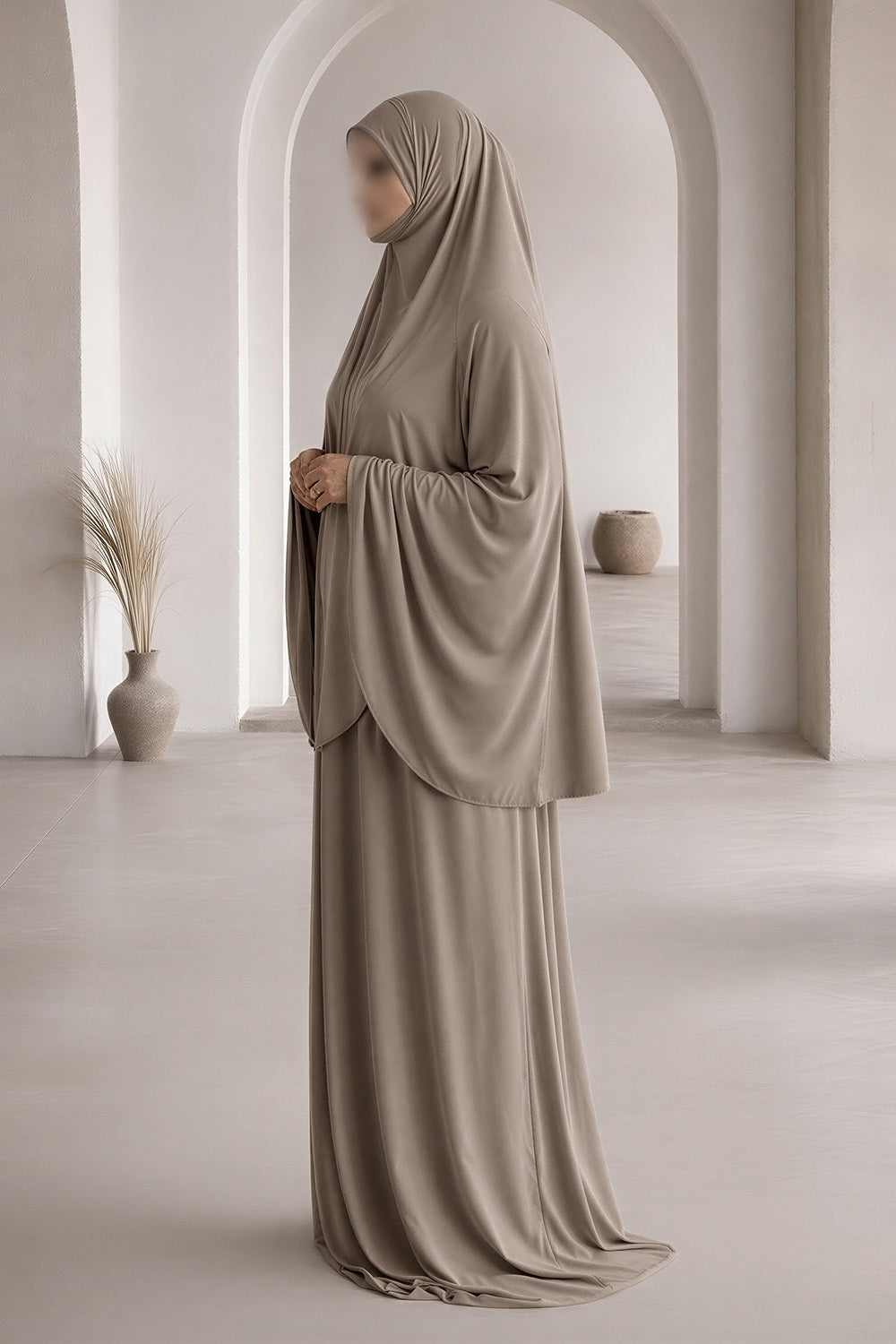 SB Premium Quality Prayer Set Jersey ES006 in Taupe