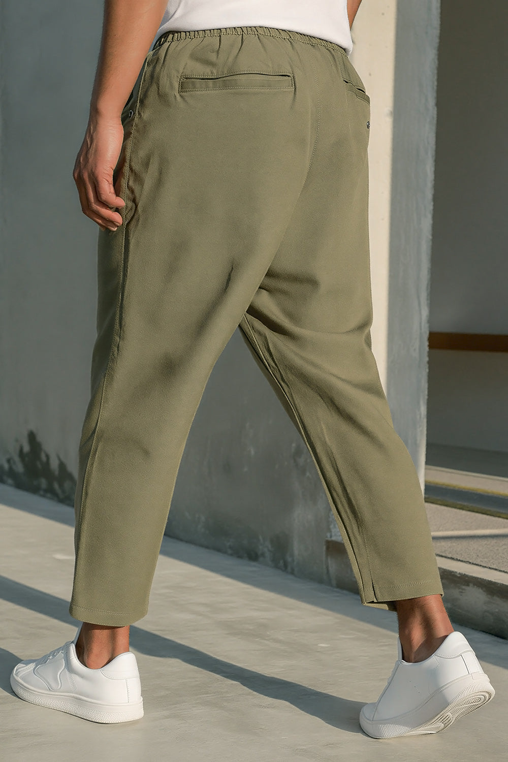 QL Sarouel Jean Stretch Regular Drop in Khaki