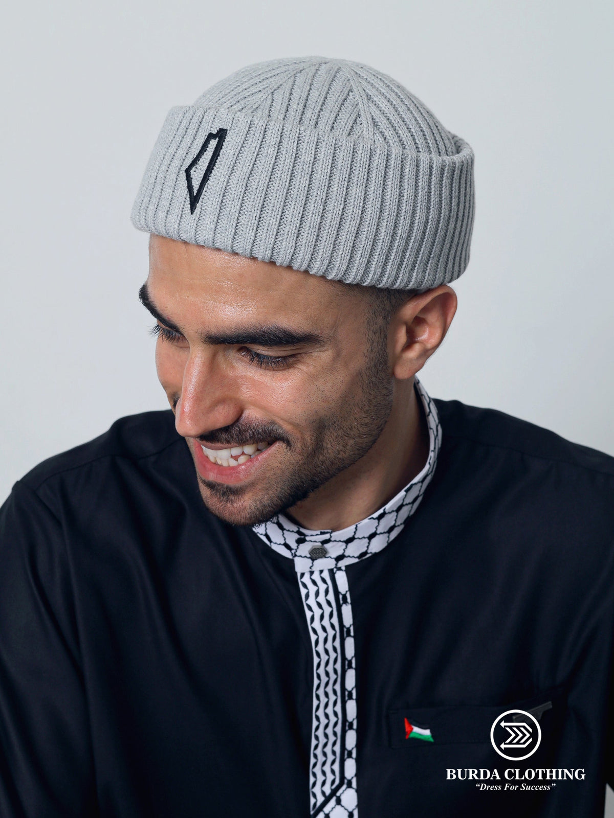 Palestine Map Folded Beanie