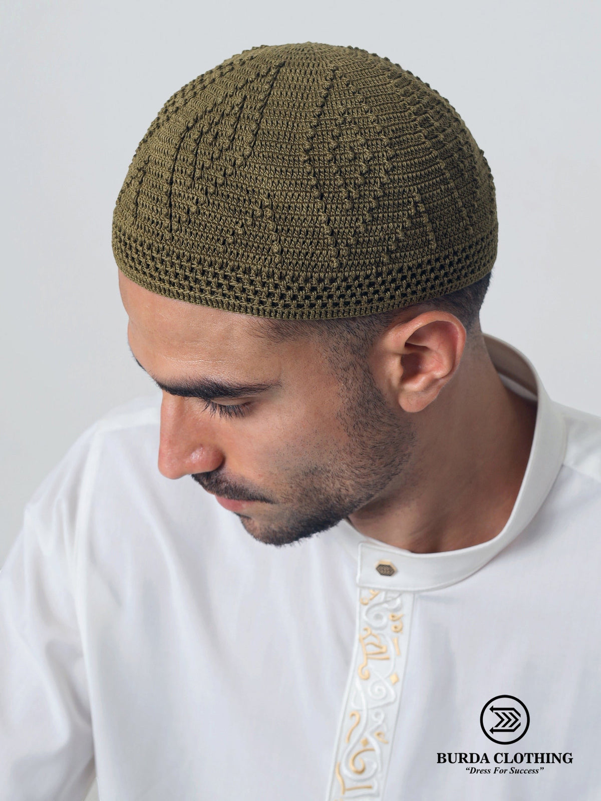 Skull Knit Cotton Kufi