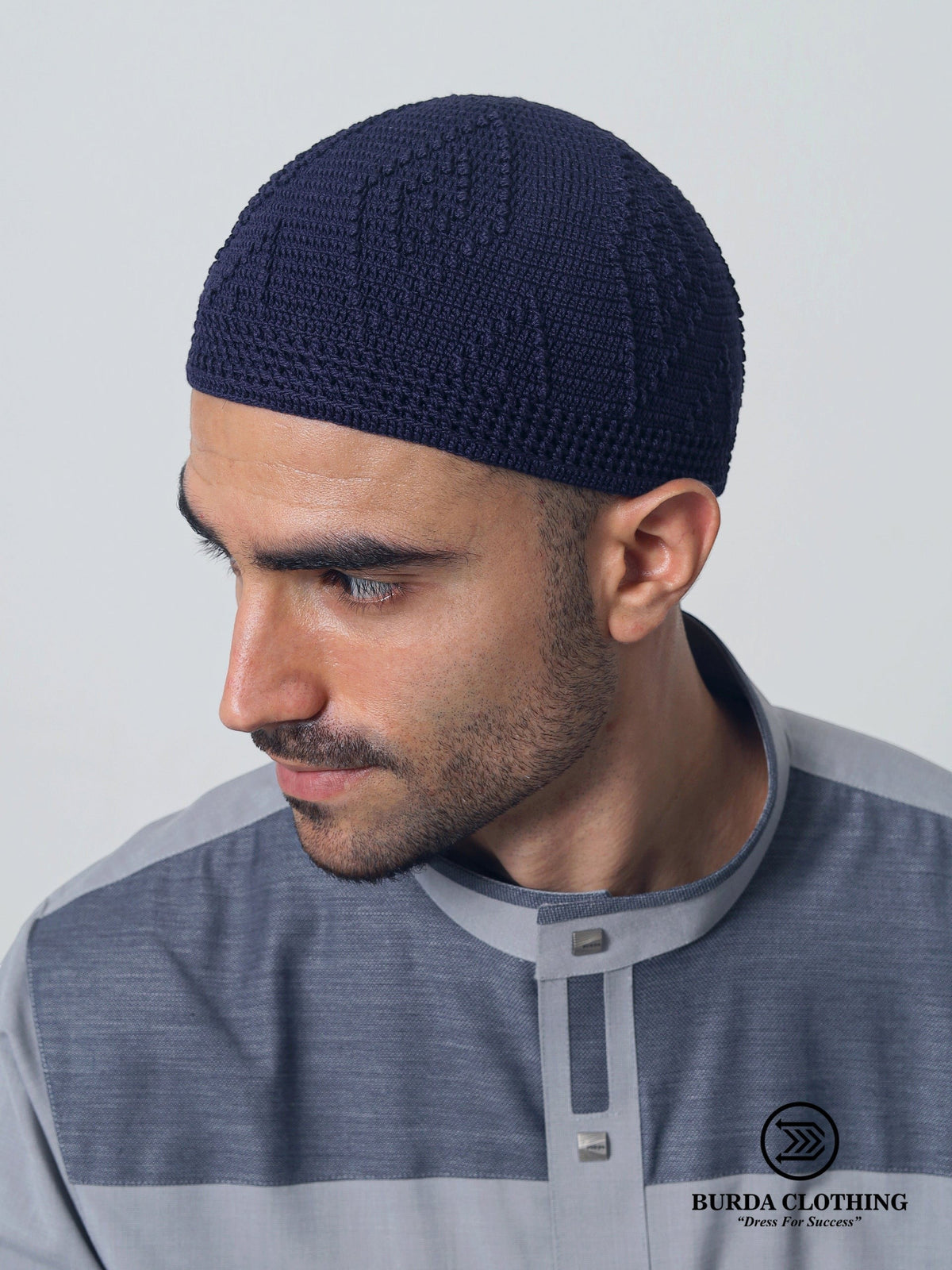 Skull Knit Cotton Kufi