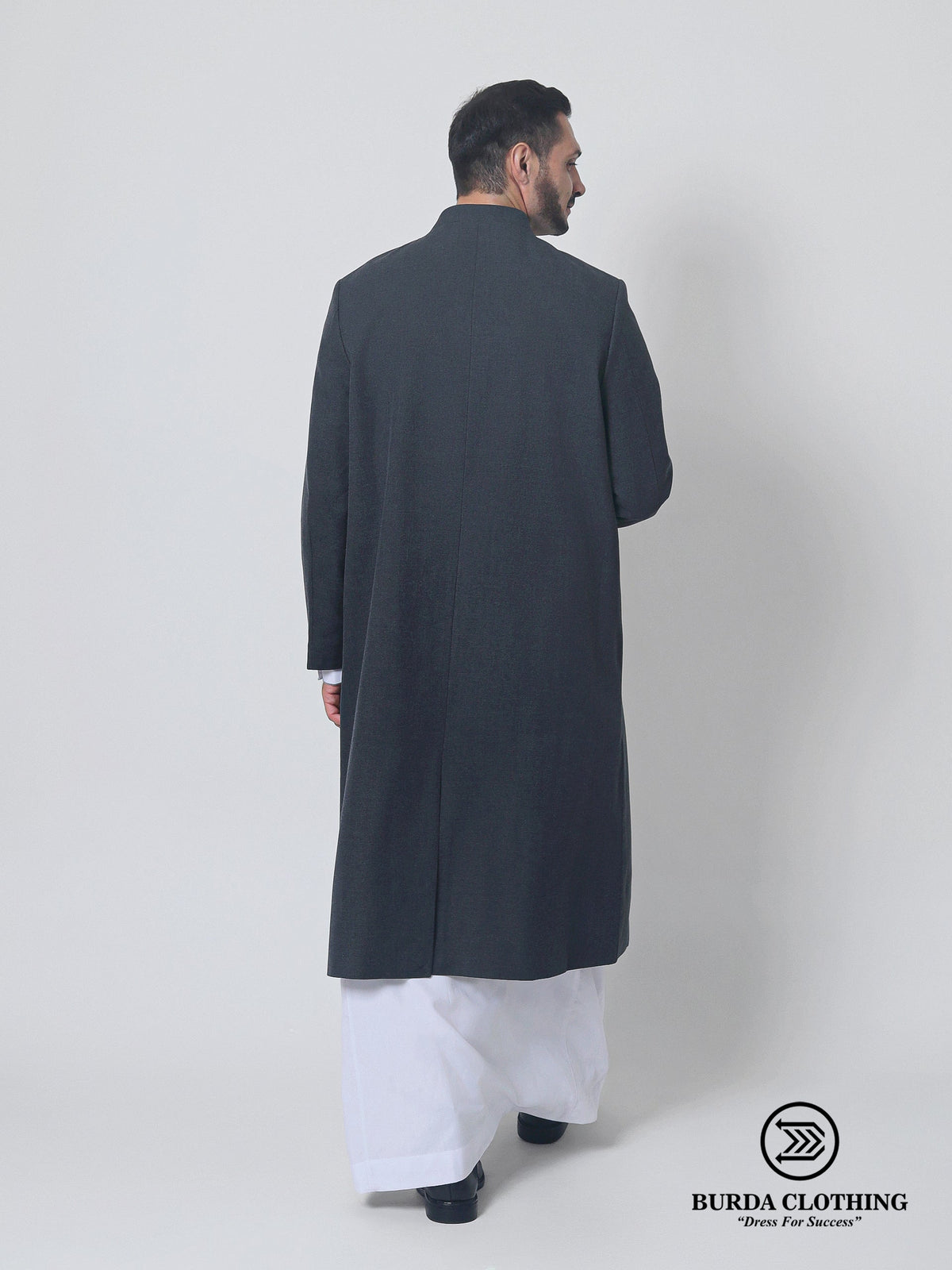 Twill Gray Overcoat
